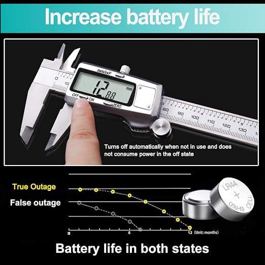 Kynup Digital Caliper, Caliper Measuring Tool, Micrometer Dial Vernier Caliper - Image 4