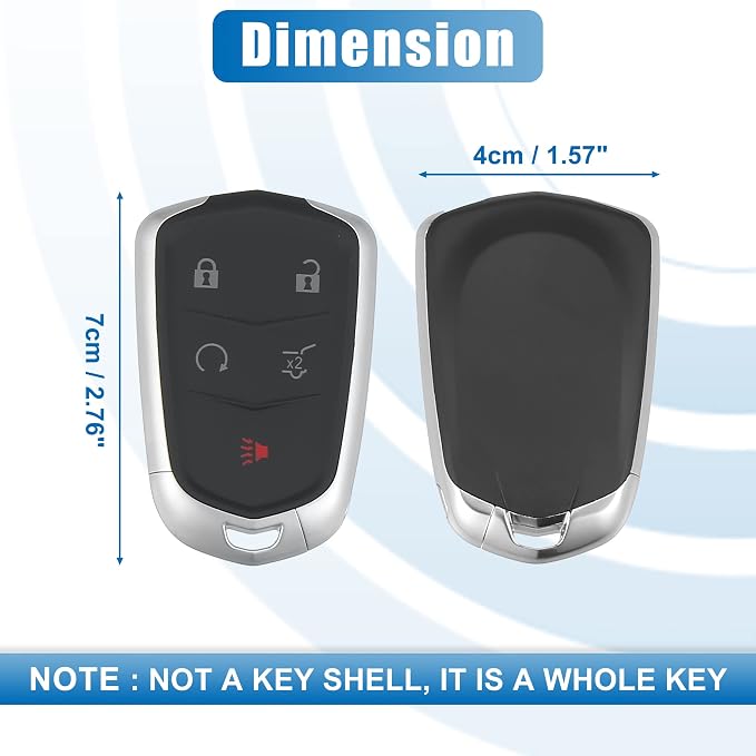 X AUTOHAUX 2pcs 433MHz HYQ2EB Replacement Keyless Entry Remote Car Key Fob - Image 6