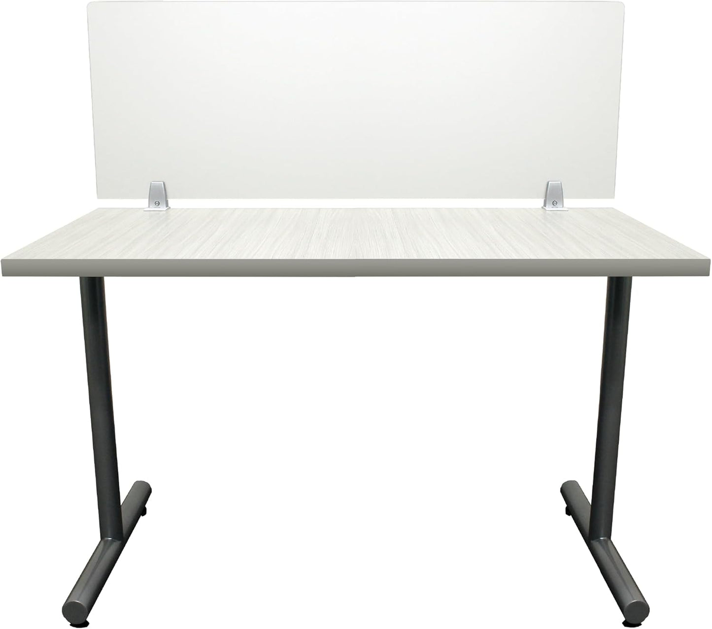 OBEX Frosted Acrylic Desk Mounted Privacy Panel, 12" x 72", Frosted