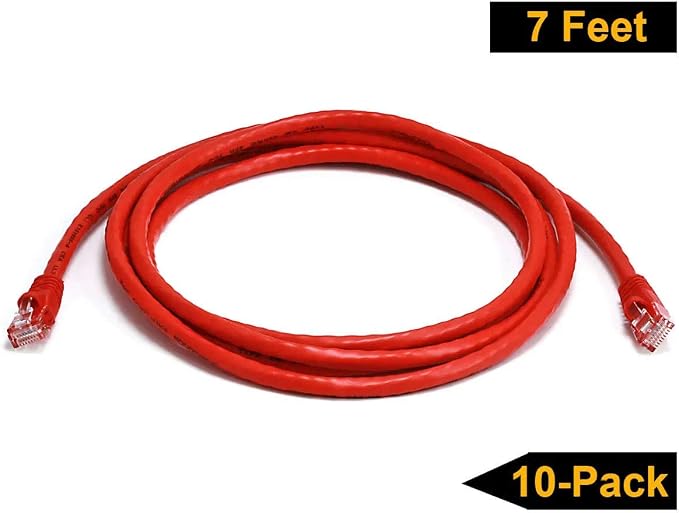iMBAPrice - 15ft Cat5e Network Ethernet Patch Cable - Red - Image 4