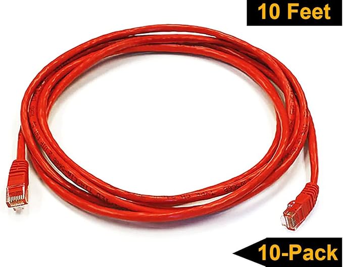 iMBAPrice - 15ft Cat5e Network Ethernet Patch Cable - Red - Image 5