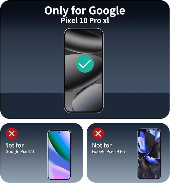 3+3+1-Pack, Privacy Screen Protector and Camera Lens Protector - Image 2