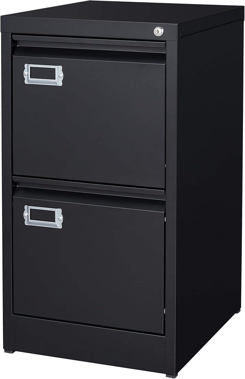 2 Drawer File Cabinet with Lock Metal Vertical Filing Storage Cabinet Office Home Steel Vertical File Cabinets for A4 Legal/Letter Size Narrow File Cabinet Locked,Assembly Required