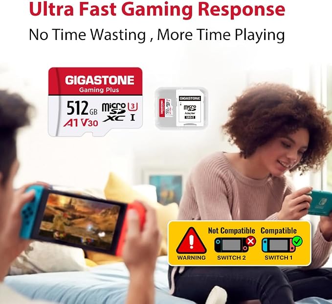 【for Switch 1 Only】 GIGASTONE 512GB Micro SD Card - Image 6