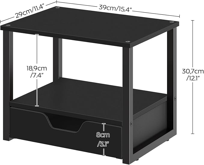 YATINEY Desktop Printer Stand, 2-Tier Printer Table - Image 6