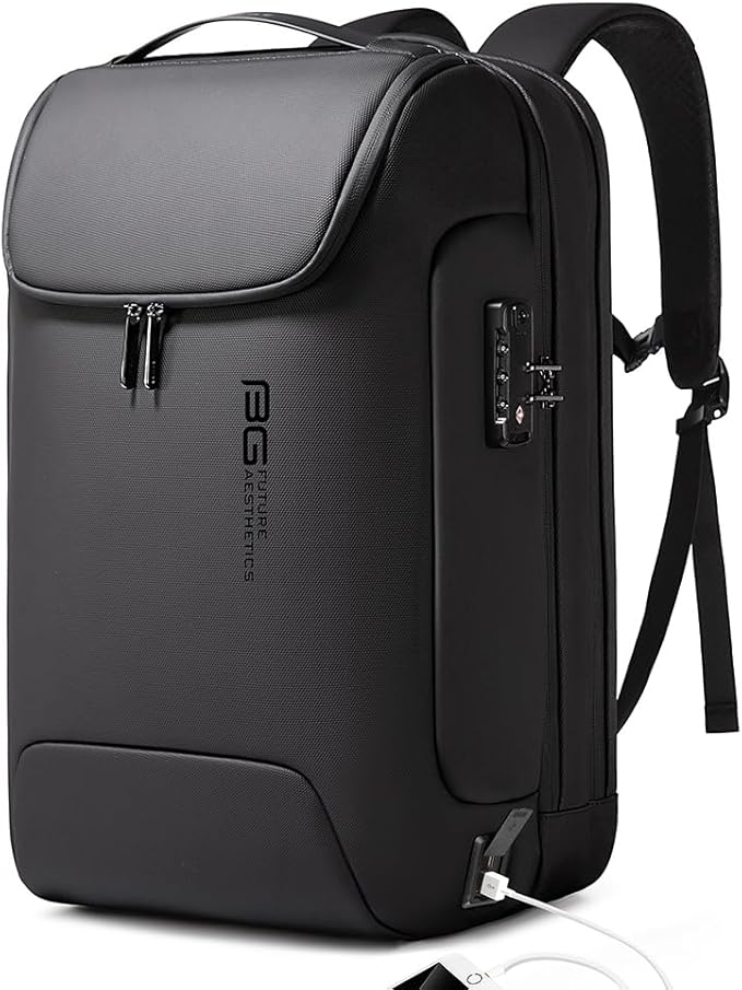 BANGE Men's Anti-Theft Backpack, Waterproof Fashion Travel Backpacks, High Tech by BANGE