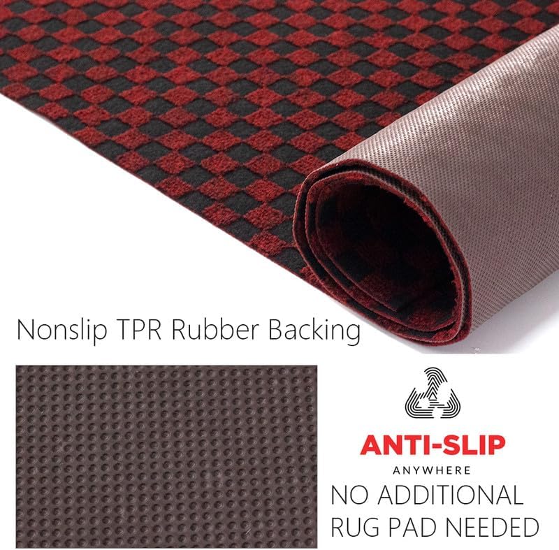 Petgrow Hallway Runner Rug 3FTX30FT, Super Skid Resistant TPR Backing Area Rug - Image 3