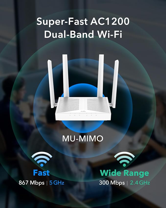 Cudy AC1200 Gigabit Wireless Access Point, Gigabit RJ45, Business WiFi Solution - Image 2