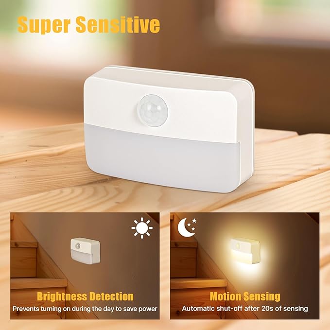 Guankai 8 Pack Motion Sensor Stair Light - Image 6