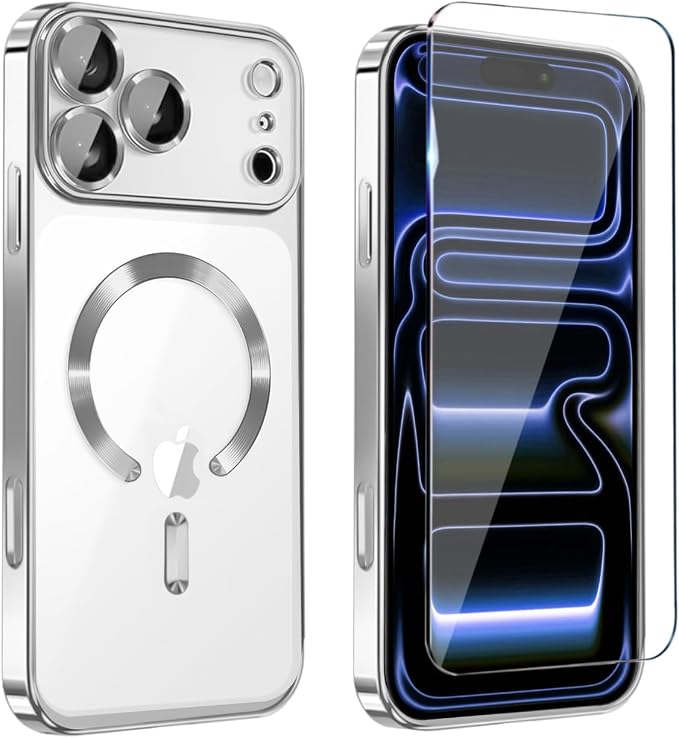 Magnetic Glossy Case for iPhone 17 Pro Max, iPhone 17 ProMax Phone Case Slim by Unknown
