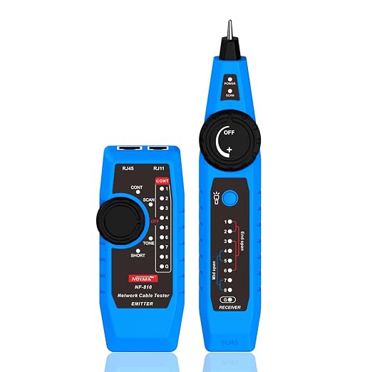 NF-810 Multifunctional Network Cable Tester, Ethernet LAN Network Wire Tracker by DFBRUZZ