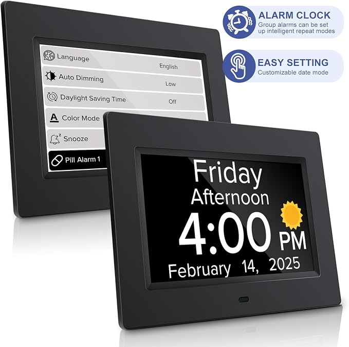 Digital Alarm Clock with Date and Day of Week - Image 2