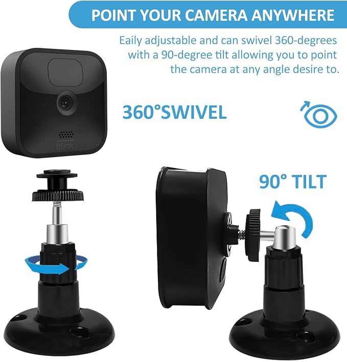 Blink Outdoor Camera Mount, 360 Degree Adjustable Indoor/Outdoor Wall Mount - Image 4