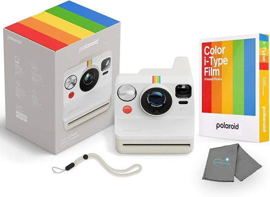 Polaroid Now 3rd Generation i-Type Instant Camera + 8 i-Type Color Film Bundle by Polaroid