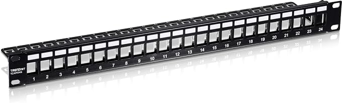 TRENDnet 24-Port Blank Keystone Shielded 1U Patch Panel, 1U 19" Rackmount - Image 7