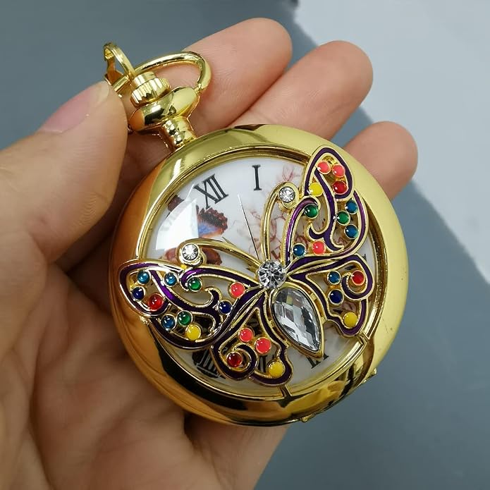 Men's Pocket Watch, Arabic Digital Dial Pocket Watches - Image 6