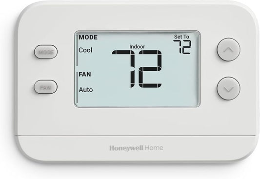 NEW! Honeywell Home Non-Programmable Thermostat, Single-Stage, 1 Heat/1 Cool by HoneywellHome