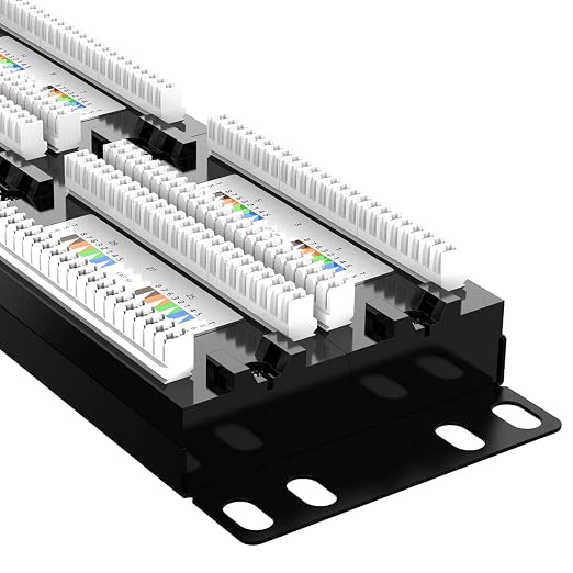 AMPCOM Premium Series CAT5/5e 48 Ports Patch Panel, Rack Mount - Image 5