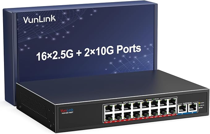 18-Port 2.5G Ethernet Switch by VunLink