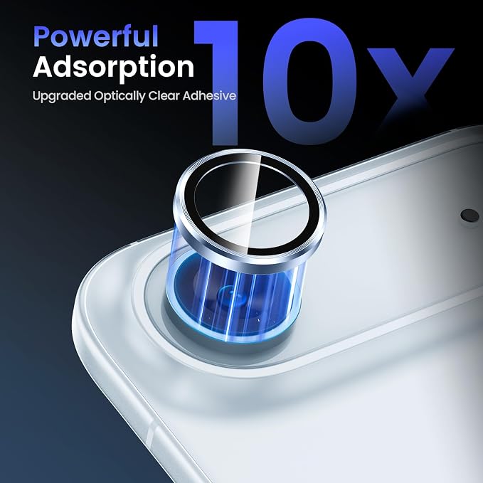 Tensea 2Pack for iPhone 17 Air Camera Lens Protector, 9H Tempered Glass Camera - Image 4