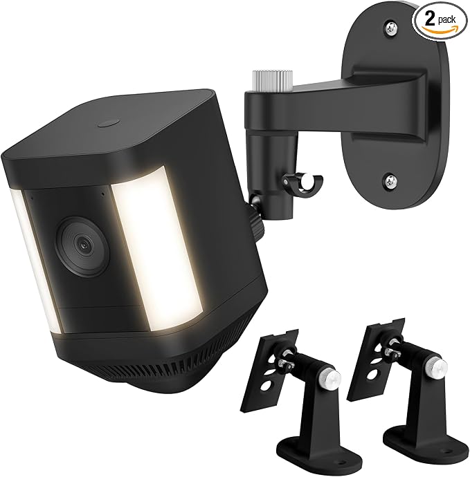 2Pack Security Wall Mount for Ring Spotlight Cam Battery and Ring Spotlight Cam by ALERTCAM