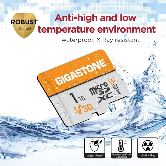 GIGASTONE 1TB Micro SD Card 4-Pack, A1 V30 4K Video Recording, Surveillance - Image 6