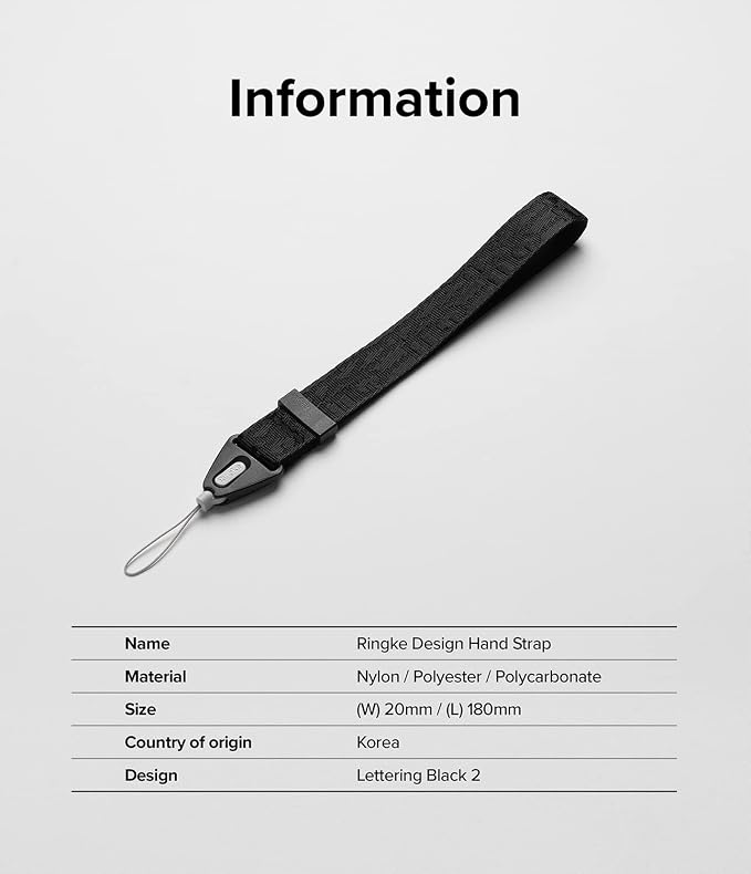 Ringke Hand Strap Designed for Camera Strap and Phone Strap, Adjustable Sturdy - Image 7