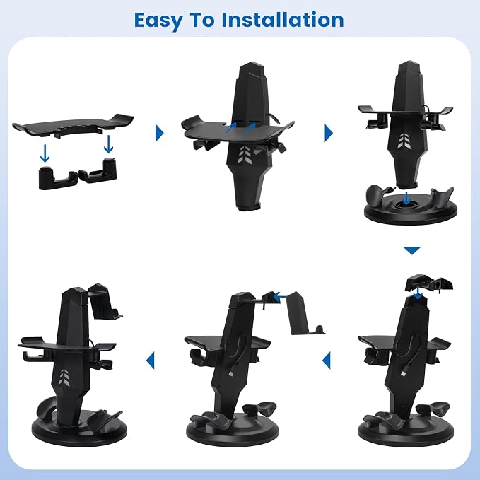 VR Headset Charging Dock for Meta Quest 3/Quest 3S/Quest 2, VR Charging Stand - Image 7