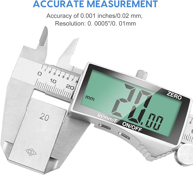 Digital Caliper, 6 Inch Caliper Tool - Image 2
