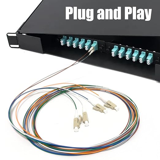 6 Strand Multimode OM3 50/125 LC-UPC Fiber Pigtail, 1.5 Meters LC-OM3 Fiber - Image 5