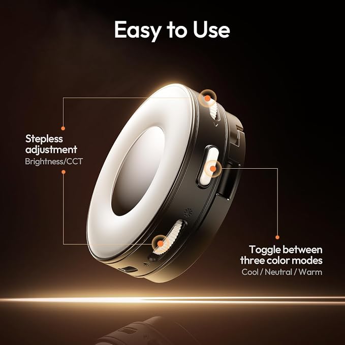 ULANZI ML05 Phone Light, Dual-Sided Magnetic Cell Phone Selfie Lights - Image 9