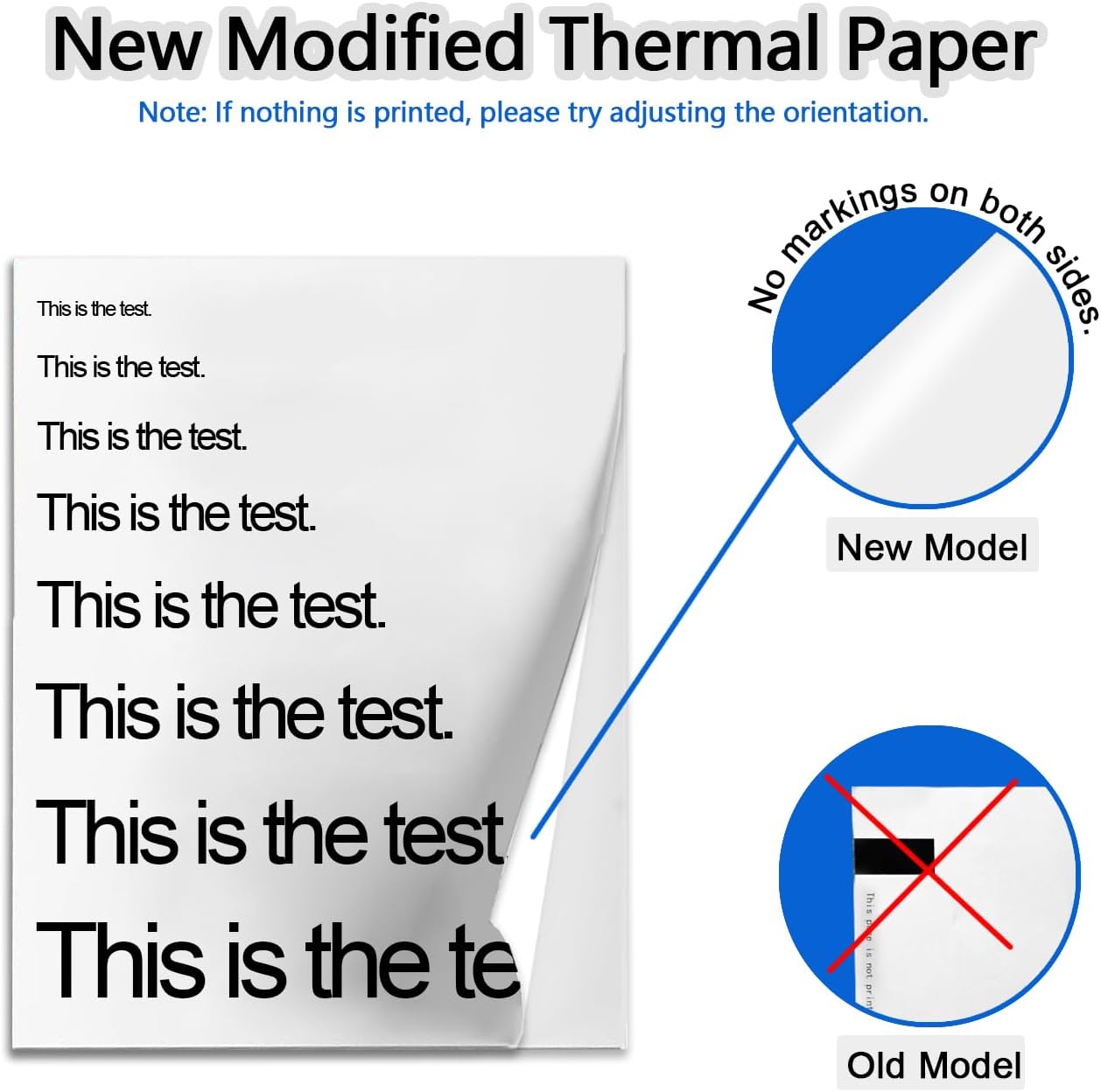 200 Sheets, Thermal Printer Paper 8.5 x 11 Inch, Folded US Letter Size, Suitable with Most Thermal Portable Printer, Such IOO.., Munb.., Jad.., Hpr.., Phome.., Quick-Drying, Waterproof(Keep 3 Years)