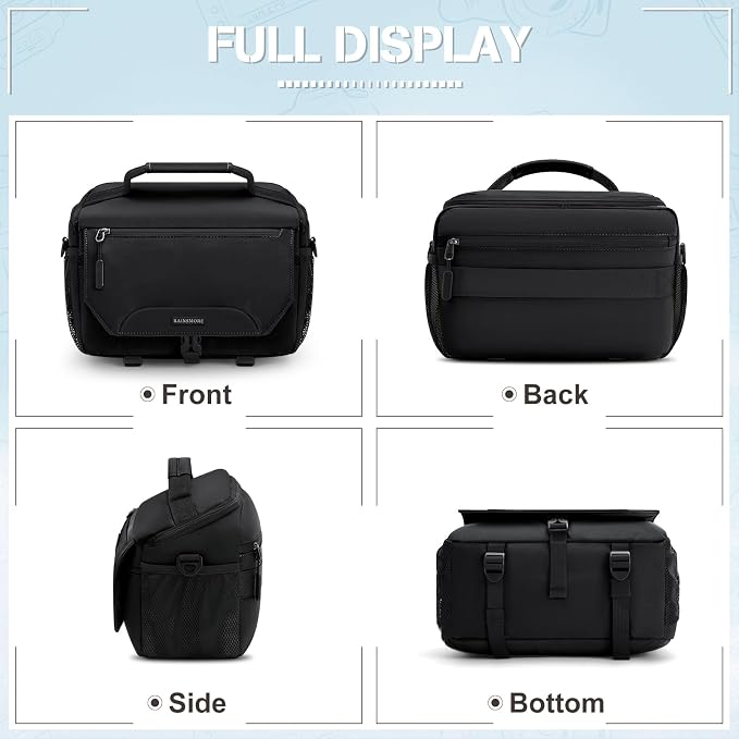 RAINSMORE Camera Bag, Small DSLR/SLR/Mirrorless Camera Sling Bag Waterproof - Image 9