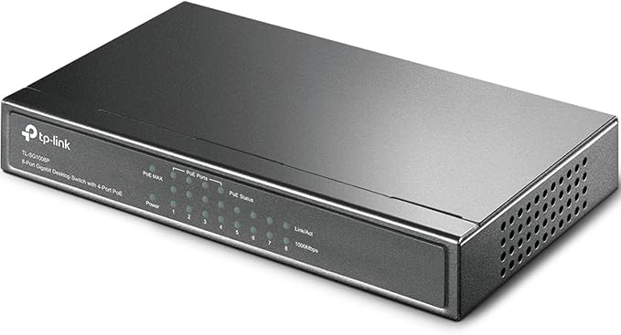 TP-Link TL-SG1008P V4 | 8 Port Gigabit PoE Switch | 4 PoE+ Ports @64W | Desktop - Image 3