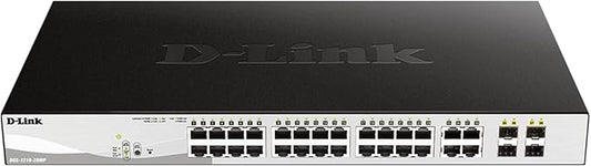 D-Link 28-Port Gigabit Smart Managed PoE+ Switch, 24 PoE+ Ports + 4 SFP Combo by D-Link