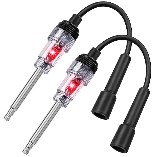2PCS Inline Spark Plug Testers, Small Armature Diagnostic Detector Tool by YEYETUO