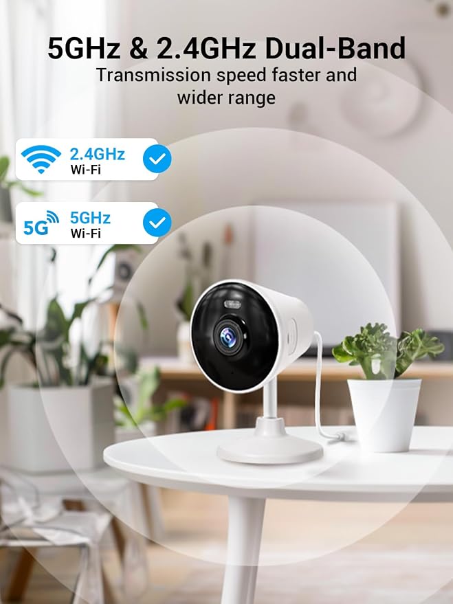 Security Camera Indoor Outdoor, 5G & 2.4G WiFi Cameras - Image 2