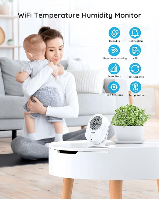 Govee WiFi Thermometer Hygrometer H5051, Smart Humidity Sensor - Image 2