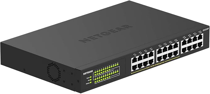 NETGEAR 24 Port PoE Switch Unmanaged – 24 Port PoE Gigabit Switch by NETGEAR