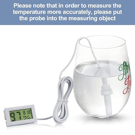Weewooday Mini Digital Temperature Humidity Meters Gauge - Image 4