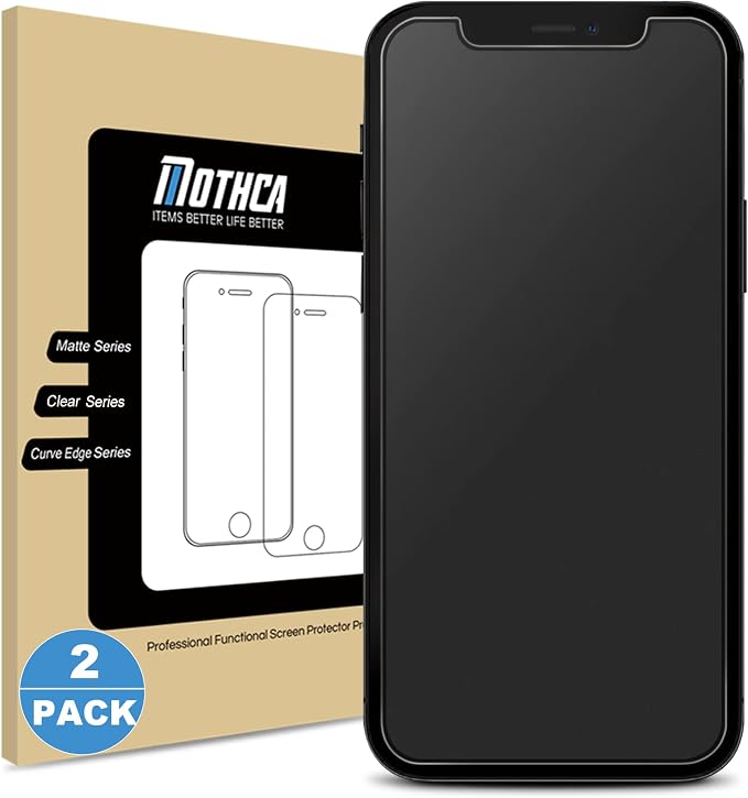 Mothca 2 Pack Matte Glass Screen Protector by MothcaDirect