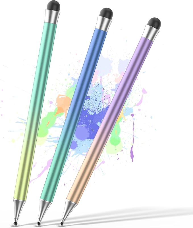 Stylus Pens for Touch Screens, Round Disk Tip Stylus Pen for iPad Compatible by OOCLCURFUL