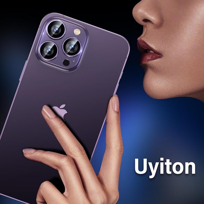Uyiton for iPhone 14 Pro/iPhone 14 Pro Max Camera Lens Protector, 9H Tempered - Image 6