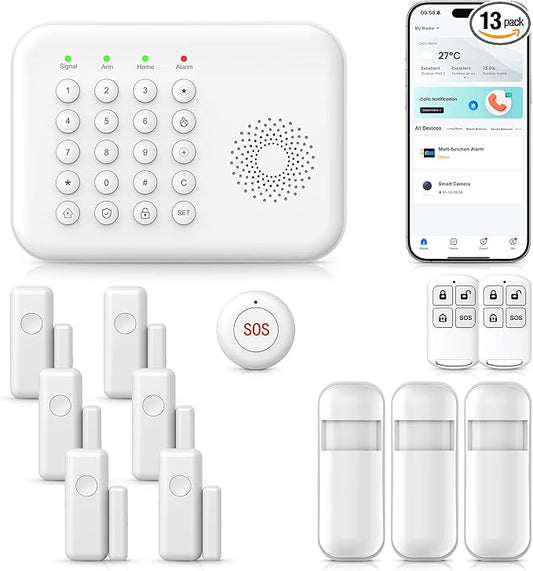 2026 Home Security System, 13 Piece No Monthly Fees by PGST