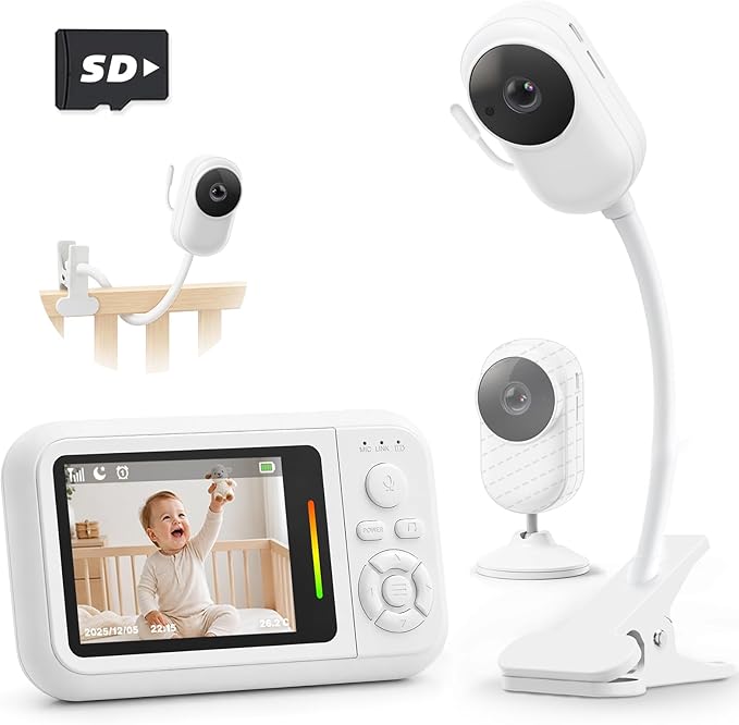 Baby Monitor with Camera and Audio, 2.8" Screen Baby Monitor No Wifi with Clip by Unknown