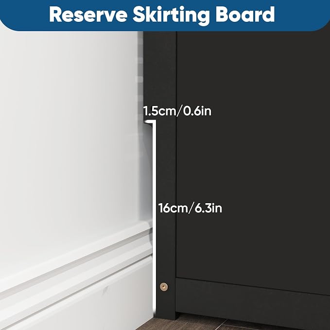 WiFi Router Storage Cabinet, Double Deck Floor Standing Modem Cabinet, Bamboo - Image 7