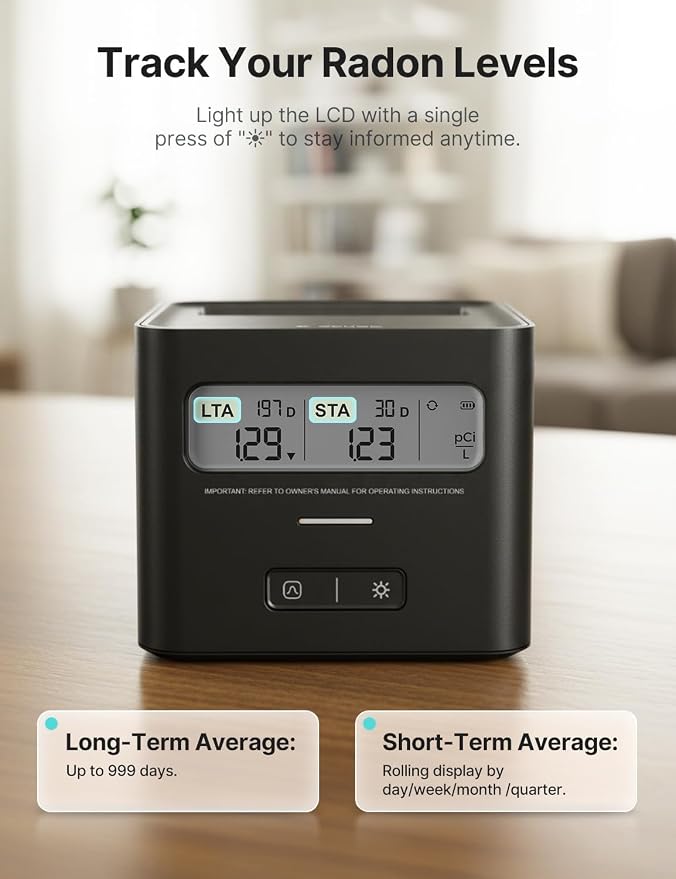 X-Sense Radon Detector for Home, Battery Powered, Ideal Starter Safety Tool for - Image 4