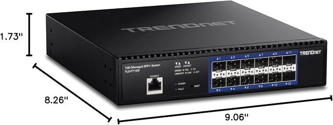 TRENDnet 12-Port 10G Layer 2 Managed SFP+ Switch, 12 x 10G SFP+ Ports, Ethernet - Image 11