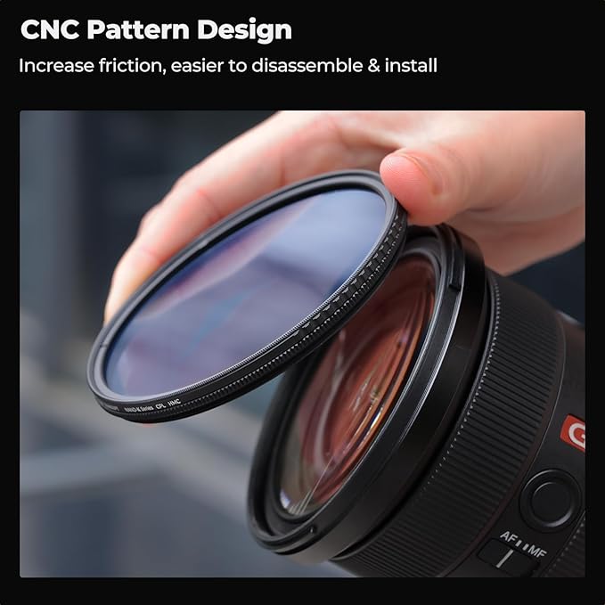 K&F CONCEPT 40.5mm Circular Polarizer Filter Ultra-Slim 18 Multi-Coated Optical - Image 5