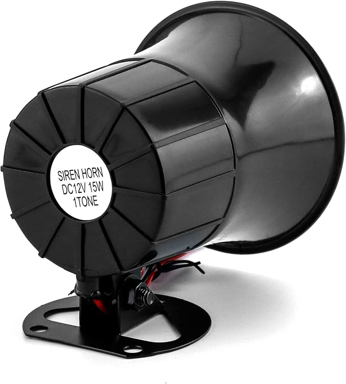 QWORK Electric Siren Horn, DC 12V Security Loud Wired Alarm Siren - Image 5